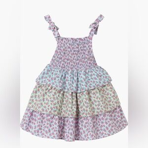 Andy & Evan Kids Tiered Floral Print Dress 6